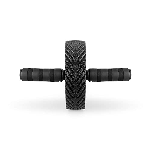 4yourhealth, Exercise AB Wheel Rouleau pour abdominaux avec poignées en mousse anti-transpiration Noir et bleu – Image 6