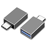 Henrety USB C to USB Adapter USB C Male to USB3.0 Female OTG Adapter Compatible with MacBook Air 2020/MacBook 12 inch/iPad Pro 2020 and More, Dark Green(Pack of 2)