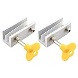 SDTC Tech 2 Sets Sliding Window Security Locks Adjustable Stop Aluminum Alloy Door Frame Lock with...