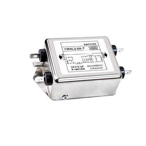 Filtro de alimentación monofásico de CA CW4L2-6A-T para control de ruido en red eléctrica