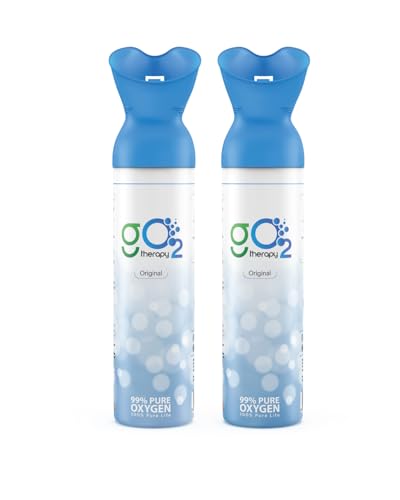 gO2Therapy 2-Pack Portable Oxygen Canister 12L with Masks