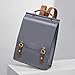 Cnoles Leather Backpack Purse For Women Fashion Ladies Vintage Bags Casual College Travel Backpacks Large bag Grey