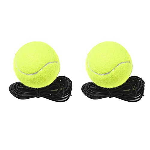 RYUJNDK 2pcs Tennis Training with String Single Practice Tennis for Tennis Trainer Single-Player Practice