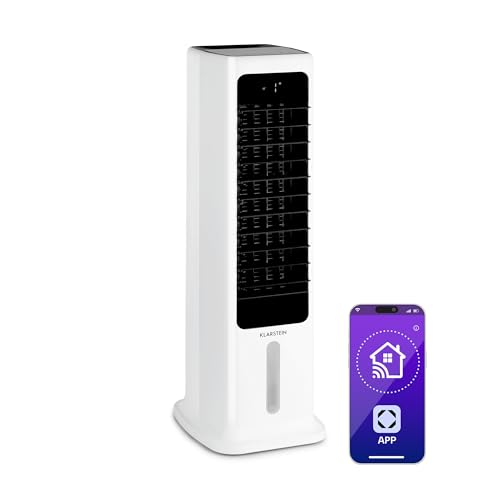 Klarstein Condizionatore Portatile Senza Tubo 60W, 4in1, Umidificatore, Climatizzatore Portatile...