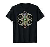 Blume des Lebens, 7 Chakren, Heilige Geometrie, Yoga, Meditation T-Shirt