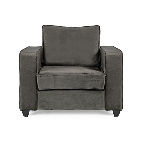 Image of Wakefit Sofa Set | 3 Year Warranty | Sofa 6 Seater, 6 Seater Sofa for Living Room, Wooden Sofa Set, Sofa Set 3+2+1 Seater - Napper(Fabric-Velvet : Tuscan Tan)