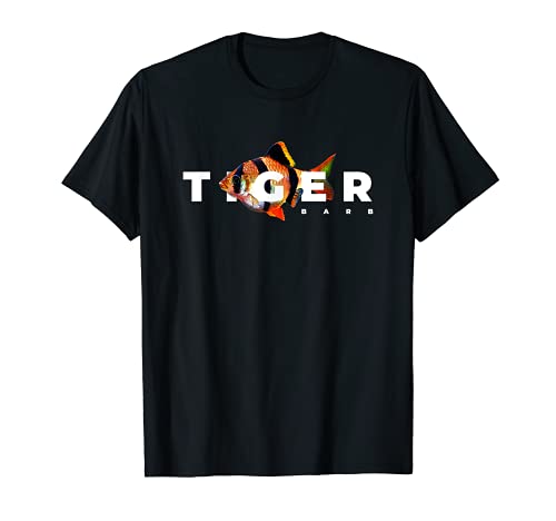 Tiger Barb Tropical Fisk Aquarium T-Shirt, Black