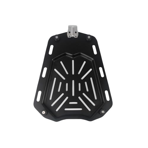 Support arrière de plaque moto pour coffre casque et bagages à dégagement rapide