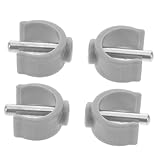 WRITWAA 4 Stück C-förmige Clips Für Gehhilfen Aus Abs Und Stahl Rutschfeste Verriegelungsklemmen Ø22mm Zubehör Für Rollatoren Und Standard Krücken Sicherer Halt Für Innen Und Außen