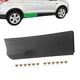 Rear Right Door Lower Side Body Molding Panel Cover Trim with Retainer Clips for Ford Escape 2013 2014 2015 2016