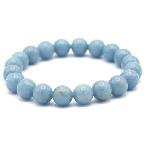 Bracelet pierre naturelle perle ronde 10mm une idée cadeau artisanale