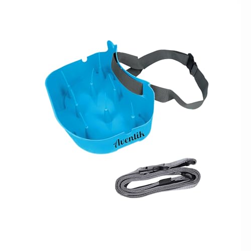 AVENTIK EUPHENG Fly Line Basket Authentic Danish Fisker Design Fishing Stripping Basket Ergonomic Smooth Curved Super Light Tangles with Silicone Spike for Line Tray (Blue)