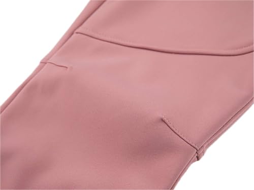 Boys Girls Softshell Trousers Kids Waterproof Windproof Pants Expandable Waist Outdoor Warm Trousers3