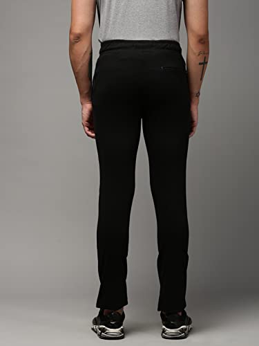 Image of ONN UK Classic Men's Premium Combed Cotton Track Pant | Smooth Feel, Extra Sweat Absorbent Loungewear | Regular Fit Solid Track Pant with Dual Side Pockets with one Side Zipper