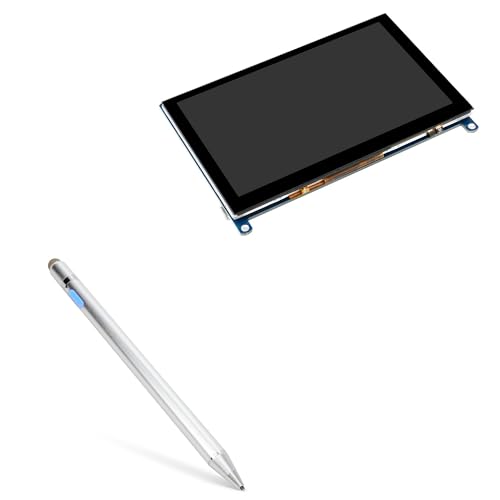 BoxWave Stylus Pen Compatible with Waveshare HDMI LCD (H) V4 (5 in) - AccuPoint Active Stylus, Electronic Stylus with Ultra Fine Tip - Metallic Silver
