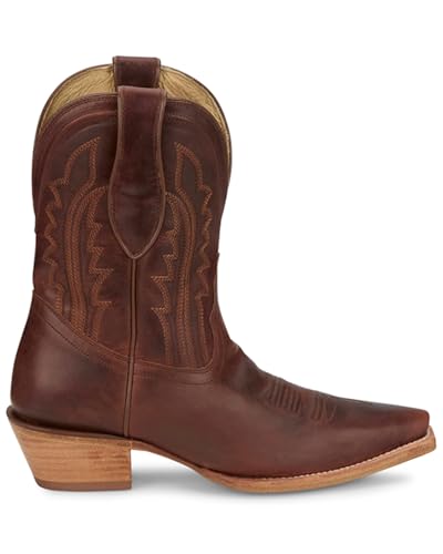 Tony Lama Women's Areli Western Booties Snip Toe - DR3251 8 1/2 M US Cognac2