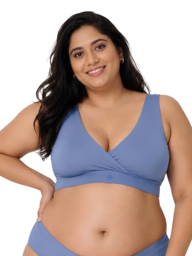 Image of ZELENA Maternity Padded Bra | Removable Cups, Broad Waistband | Soft Stretchable Modal Fabric | Easy Pull Nursing Bra for Pregnancy and Breastfeeding