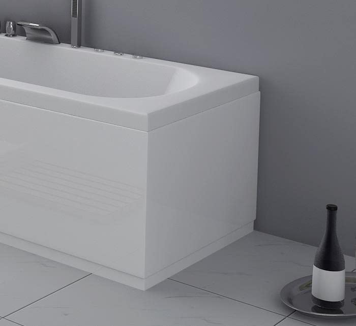 Panel Final para Bañera VeeBath WEPW700 Acubase Ajustable 700mm Blanco Impermeable miniatura 2