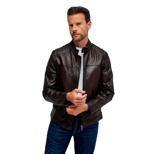 Veste en cuir Salsa Jeans 21011185 style biker noir taille S pour femme