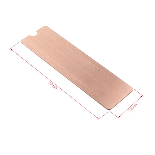 Disipador de calor M.2 de cobre con 12 almohadillas térmicas de silicona para Raspberry Pi 7