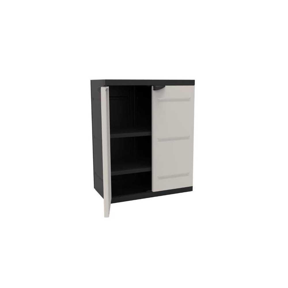 Plastiken Armoire basse TITANIUM 70cm, Negro, 2