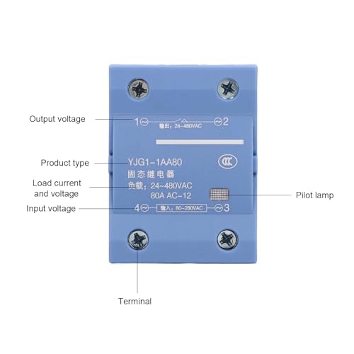 Relais en fonction solide 80A AC AUNMAS pour machines d'emballage