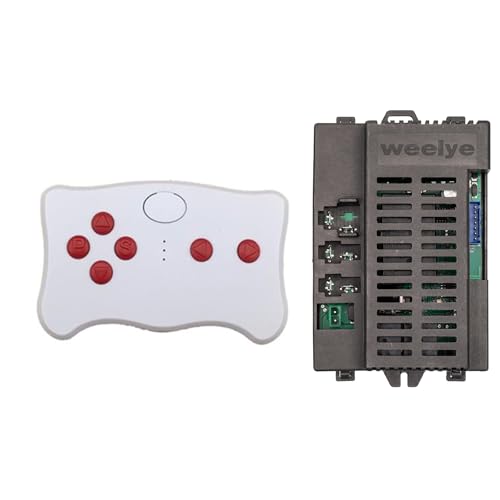 weelye RX98 24V 2.4G Bluetooth Remote Control and Receiver for Kids Ride On Toys, 24V Control Box Motherboard Accessories for Kids Powered Wheel Circuit Board Replacement Parts