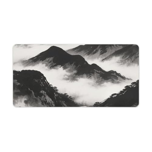 Desk Pad Protector extendido 24x12 pulgadas negro blanco miniatura 5
