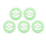 Anillo de mango redondo giratorio en forma de neumático, 5 piezas, anillo de mango giroscópico giratorio para aliviar el estrés (verde)