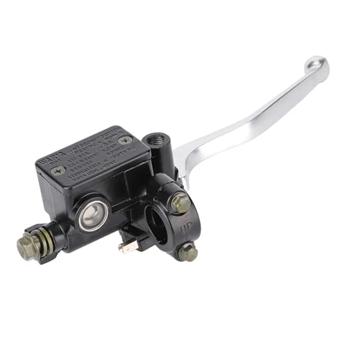 Maître-cylindre de frein moto 22mm avec levier d'embrayage hydraulique noir