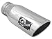 AFE Filters 49T40601-P15 MACH Force-Xp Exhaust Tip 4 in. In x 6 in. Out x 15 in. L 304 Stainless Steel Driver-Side Clamp-On Polished Finish MACH Force-Xp Exhaust Tip
