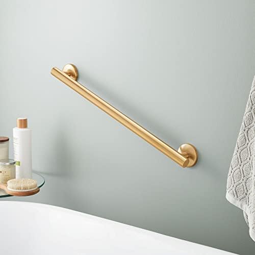 Signature Hardware 482907 Contemporary 24" Grab Bar - Brushed Gold