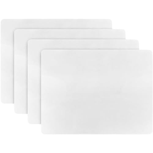 Aspire Lot de 4 sets de table épais en silicone antidérapant et résistant à la chaleur pour couper les aliments chauds - Blanc