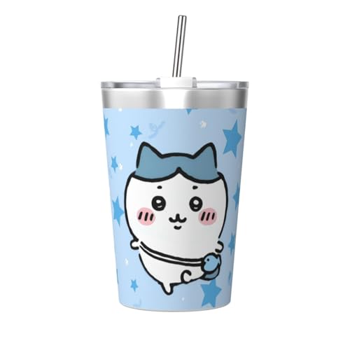 サーモス ちいかわ水筒 360ml真空断熱ダブルウォール 軽量ハンドル付き直飲みsus304食品グレードステンレス製コーヒーカップ 車用保温・保冷カップ 漏れ防止ステンレスコップ アウトドア スポーツ山登り父の日ギフト