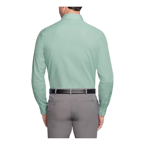 Image of Van Heusen Men's Poplin Regular Fit Solid Point Collar Dress Shirt