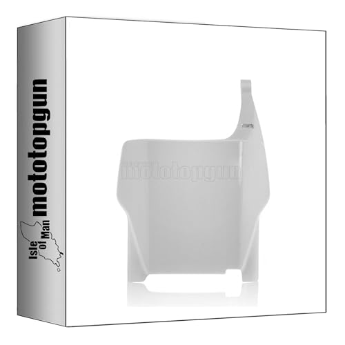 Porte numero avant Acerbis blanc pour resoudre le probleme de plaque cassee sur Honda CR 250 R