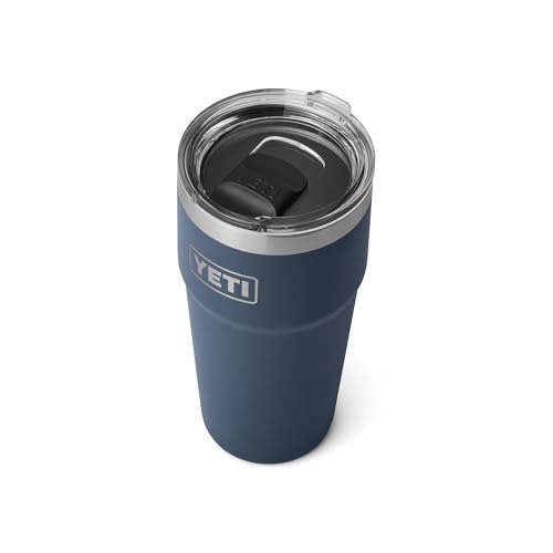 Image of YETI Rambler 20 oz Stackable Tumbler, Stainless Steel, Vacuum Insulated with MagSlider Lid