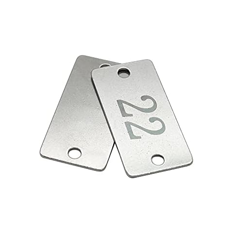 Étiquettes numérotées StayMax en inox Cover