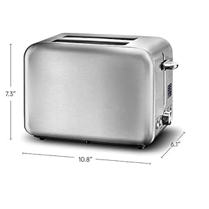   Gourmia-Digital-Toaster-with-5-Toast-Functions-Including-Waffle-English-Muffin-and-Pastry-7-Shade-Settings-Rapid-Reheat-Mode-and-Extra-Wide-Slots-Stainless-Steel-GDT2445-Brushed-Stainless