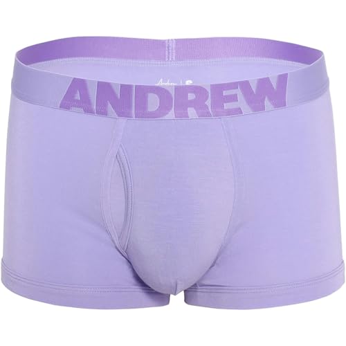 Bóxers ajustados hombre para uso diario activo Andrew Christian Bespoke de modal lila