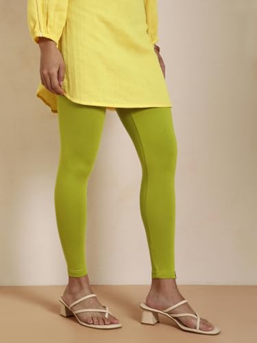 Image of TWIN BIRDS Women Viscose Ankle Leggings | Stretchable Kurti Wear Bottom
