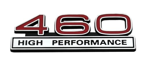 Image of 2pcs 460 7.5 Liter High Performance Engine Emblems Badge 3D Decals Stickers Cars Trucks (Chrome Red)