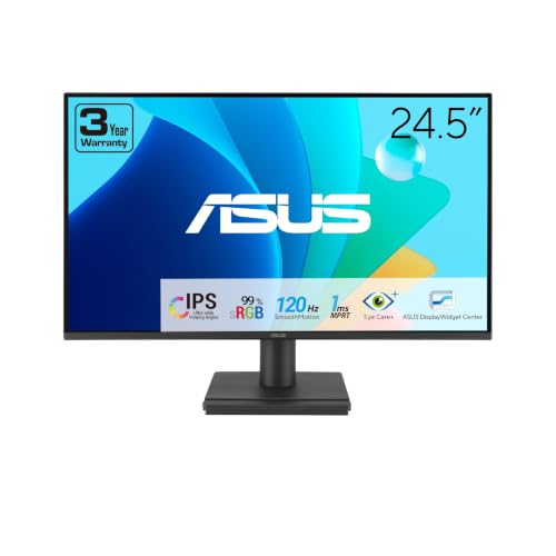 Image of ASUS VA259HGA 25 Inch 1080P 120Hz Gaming Monitor, HDMI, VGA, Speakers