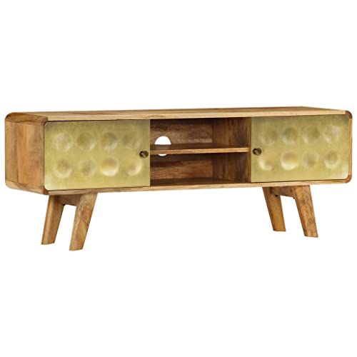 vidaXL Meuble TV Meuble de Télévision Armoire TV Bois de Manguier Massif