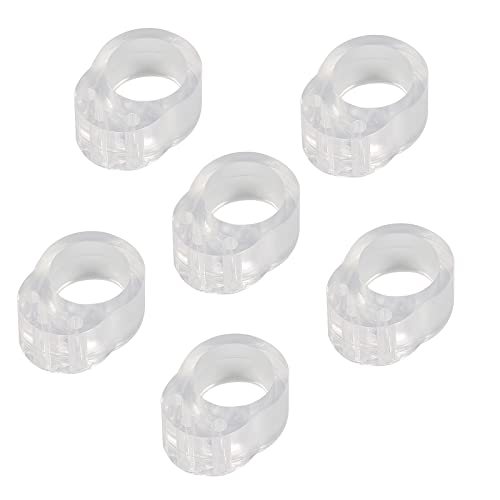 GGISUI 6 Piezas Topes para Puertas Topes de Puerta Silicona topes para Manilla de Puerta de Silicona Set Evita rozaduras en paredes Transparente Protección de pared contra las manijas de las ventanas Cover