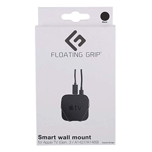 Apple TV Gen. 3 Wall Mount by FLOATING GRIP, Negro (FG-APTV3-200B) Cover