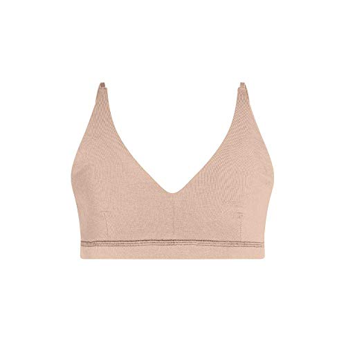 Bleuet Iris Soft Cup Bra – Wireless First Bra for Teens & Tweens | Removable Pads, Adjustable Straps, V-Neck Pullover