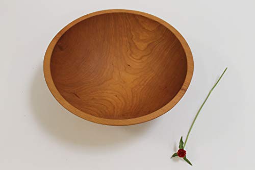 15-Inch-Solid-Cherry-Wood-Salad-Bowl-Serves-5-8-Holland-Bowl-Mill