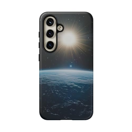 Coque Samsung S24 Terre vue de l'espace finition mate bleue rigide