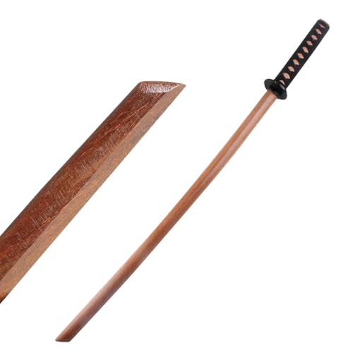 Epée Katana en Bois, bokken Kendo entraînement au Sabre, épée de samouraï, Jeu de rôle Cosplay iaido bokken(Jaune)